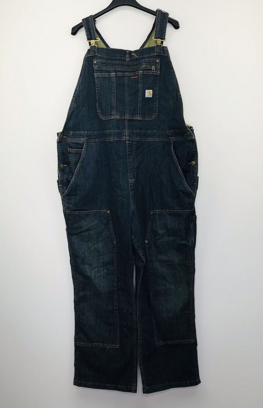Carhartt XXL(20) Short Overalls Adjustable Straps Chest Pocket Zipper NWT I